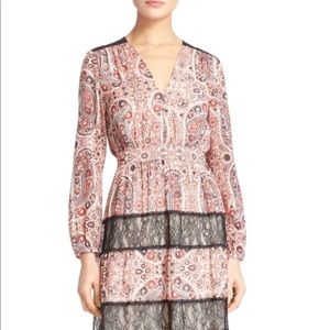 NWT ALICE + OLIVIA  'Daren Maxi Dress